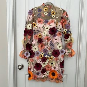 Embroidery Floral Dress